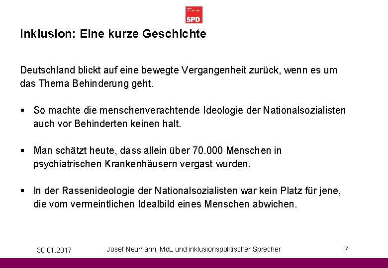 Inklusion: Eine kurze Geschichte Deutschland blickt auf eine bewegte Vergangenheit zurück, wenn es um