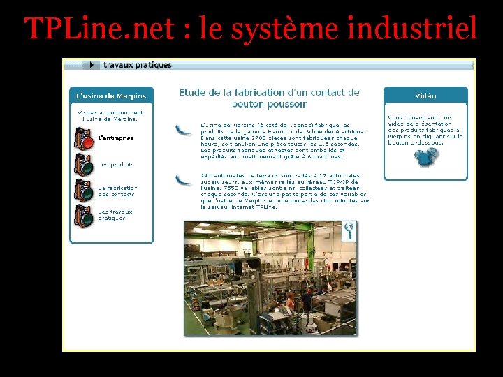 TPLine. net : le système industriel 