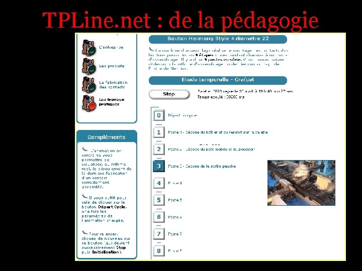 TPLine. net : de la pédagogie 