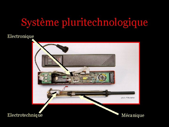 Système pluritechnologique Electronique Electrotechnique Mécanique 