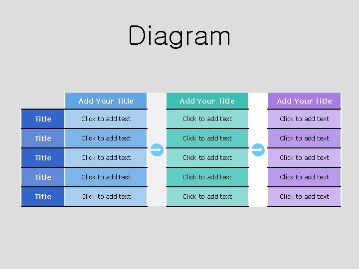 Diagram Add Your Title Click to add text Click to add text Title Click