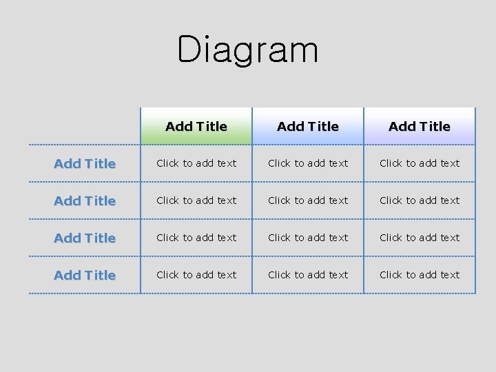 Diagram Add Title Click to add text Click to add text Add Title Click