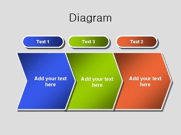 Diagram Text 1 Add your text here Text 3 Text 2 Add your text