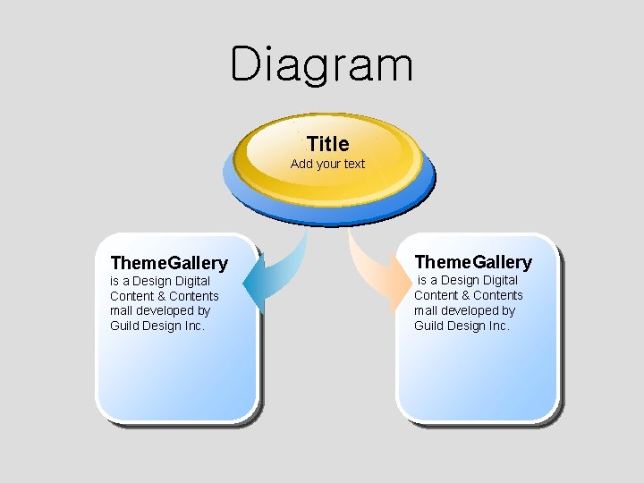 Diagram Title Add your text Theme. Gallery is a Design Digital Content & Contents