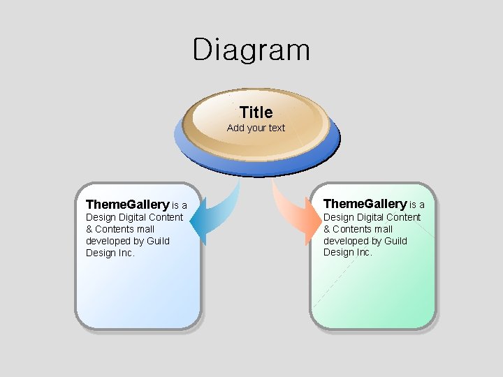 Diagram Title Add your text Theme. Gallery is a Design Digital Content & Contents