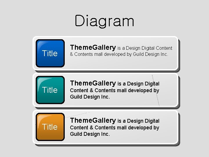 Diagram Title Theme. Gallery is a Design Digital Content & Contents mall developed by