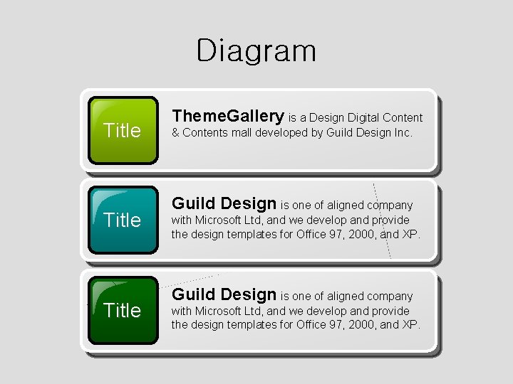 Diagram Title Theme. Gallery is a Design Digital Content & Contents mall developed by