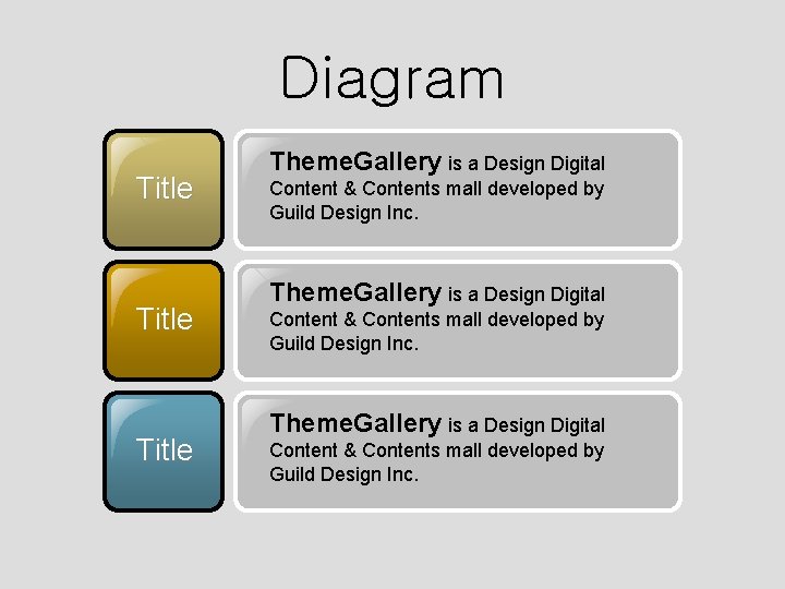 Diagram Title Theme. Gallery is a Design Digital Content & Contents mall developed by