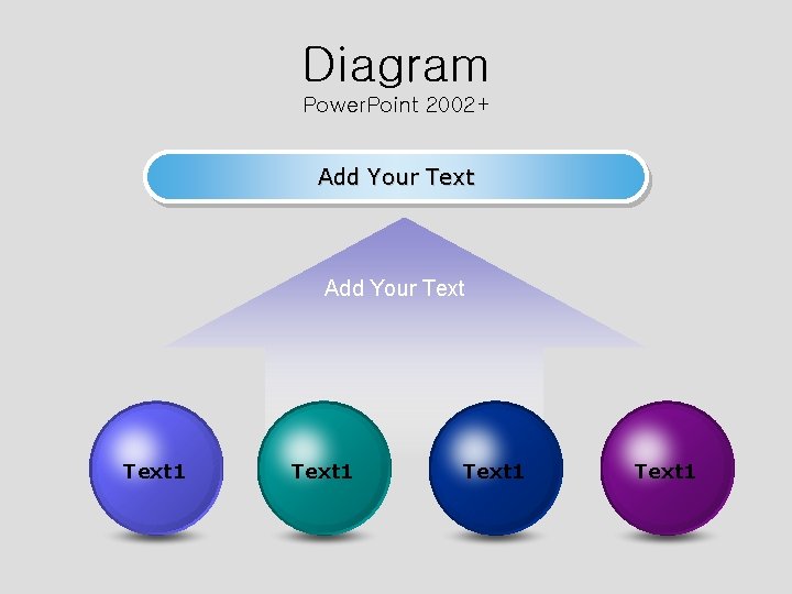 Diagram Power. Point 2002+ Add Your Text 1 Text 1 