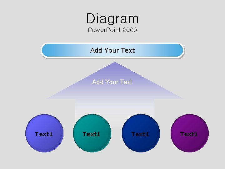 Diagram Power. Point 2000 Add Your Text 1 Text 1 