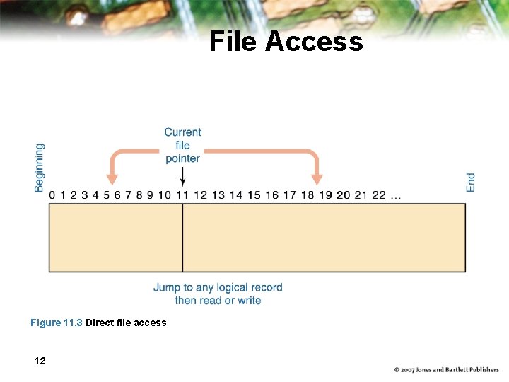 File Access Figure 11. 3 Direct file access 12 