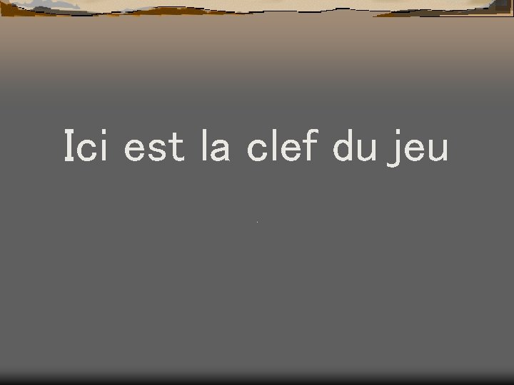 A mes chries Je vous laisse le soin