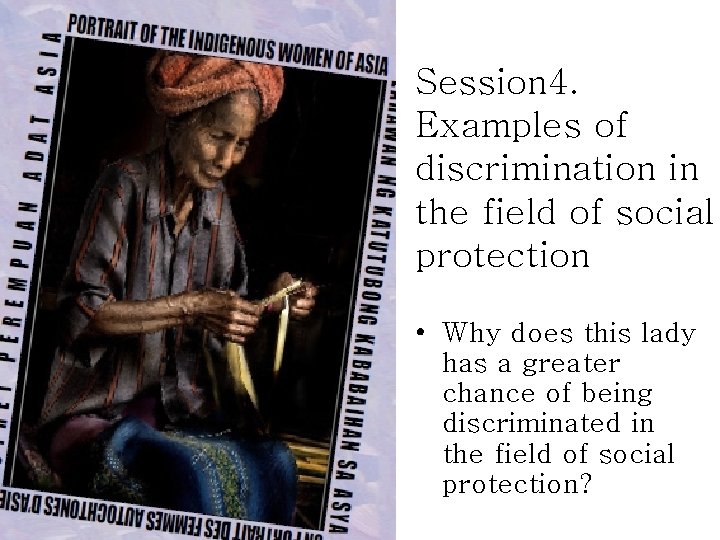 Indiscriminate Example Session 4 Examples of discrimination in the field