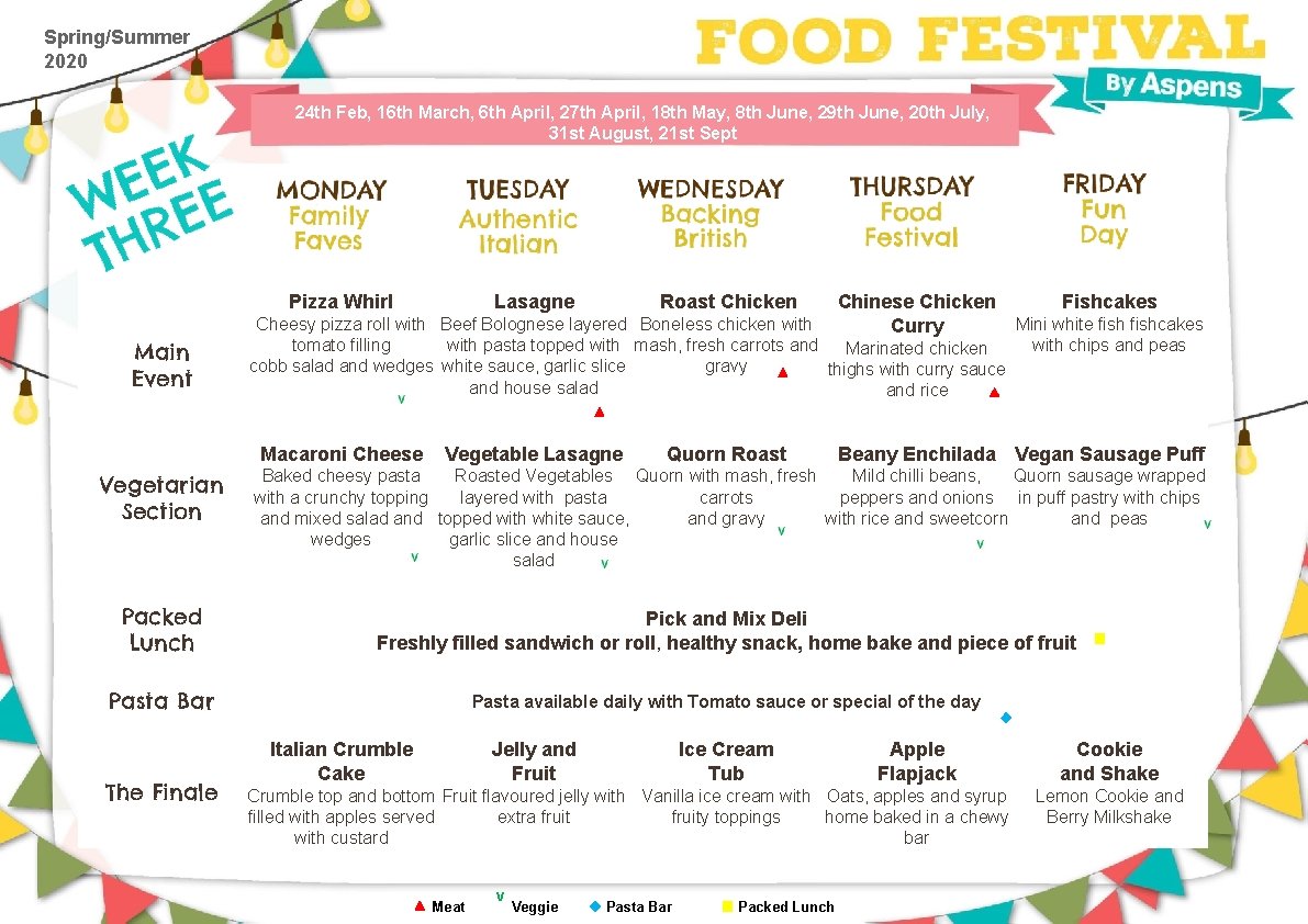 Spring/Summer 2020 24 th Feb, 16 th March, 6 th April, 27 th April,