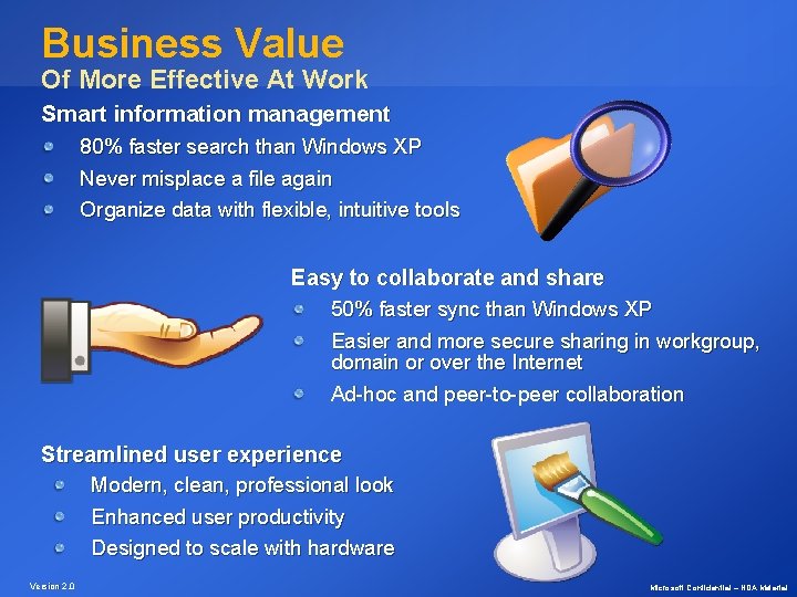 Business Value Of More Effective At Work Smart information management 80% faster search than