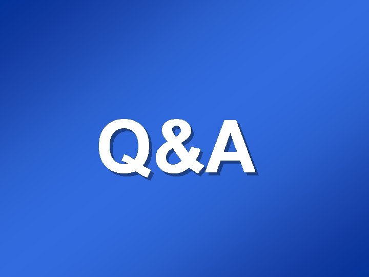 Q&A 