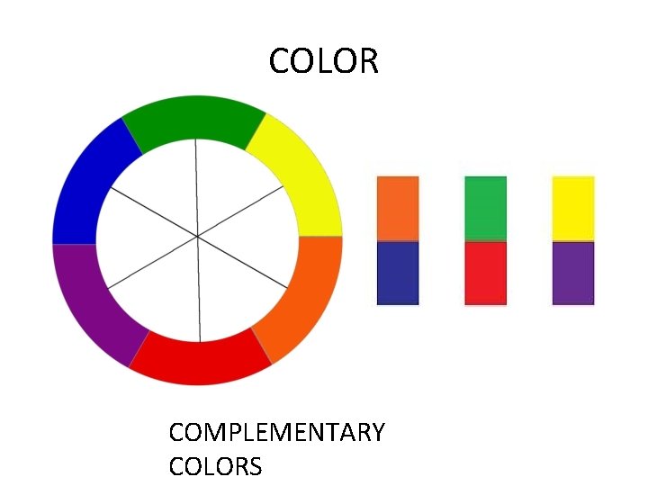 COLOR COMPLEMENTARY COLORS 