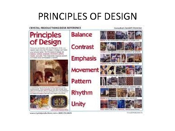 PRINCIPLES OF DESIGN 