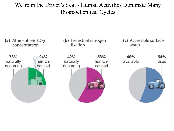 We’re in the Driver’s Seat - Human Activities Dominate Many Biogeochemical Cycles 