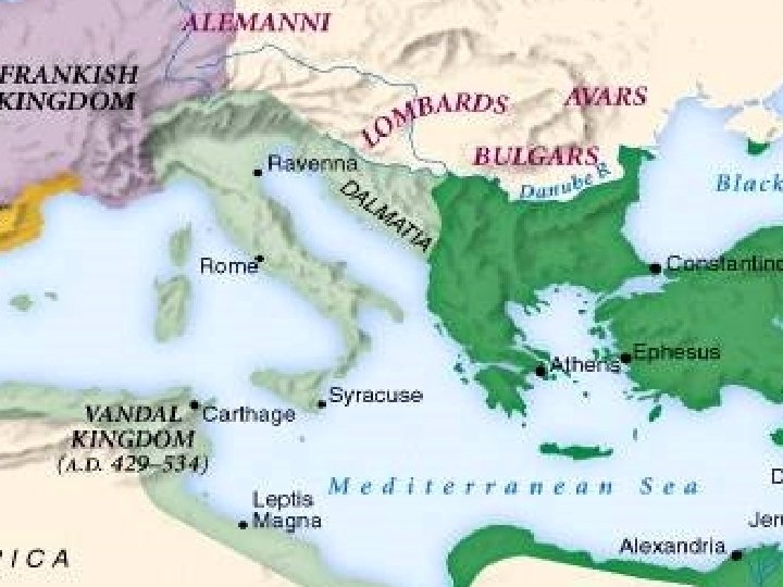 The Byzantine Empire During the Reign of Justinian 