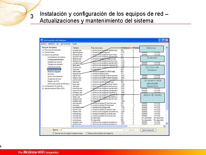 9 3 Instalación y configuración de los equipos de red – Actualizaciones y mantenimiento