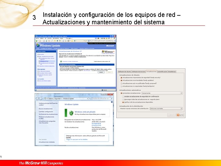 1 3 Instalación y configuración de los equipos de red – Actualizaciones y mantenimiento