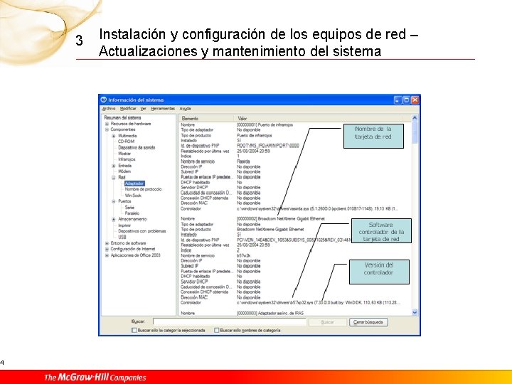 4 3 Instalación y configuración de los equipos de red – Actualizaciones y mantenimiento