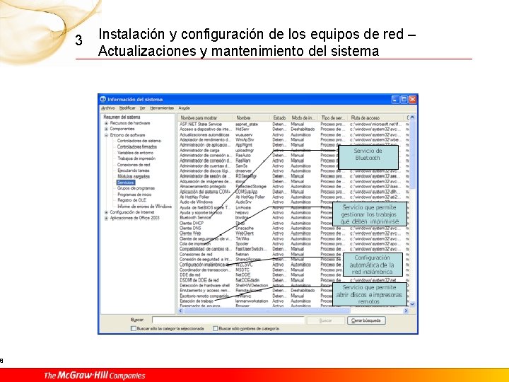 8 3 Instalación y configuración de los equipos de red – Actualizaciones y mantenimiento