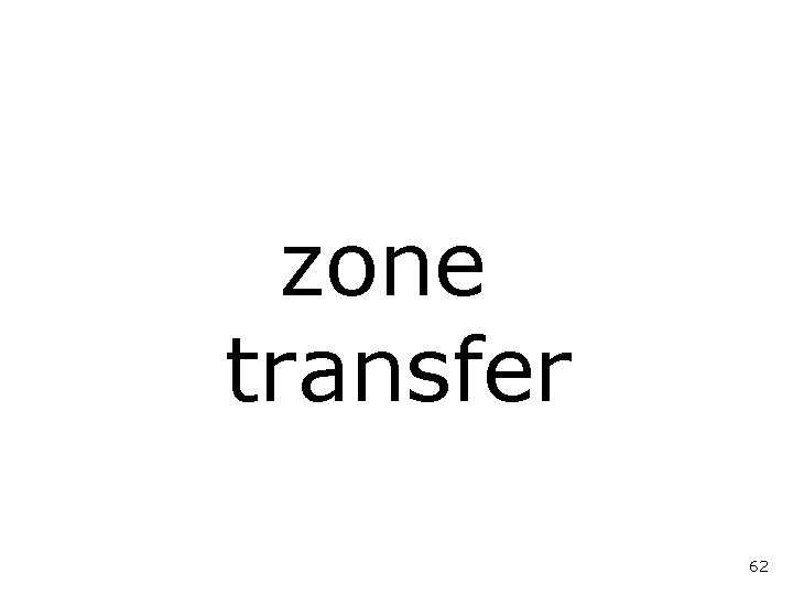 zone transfer 62 