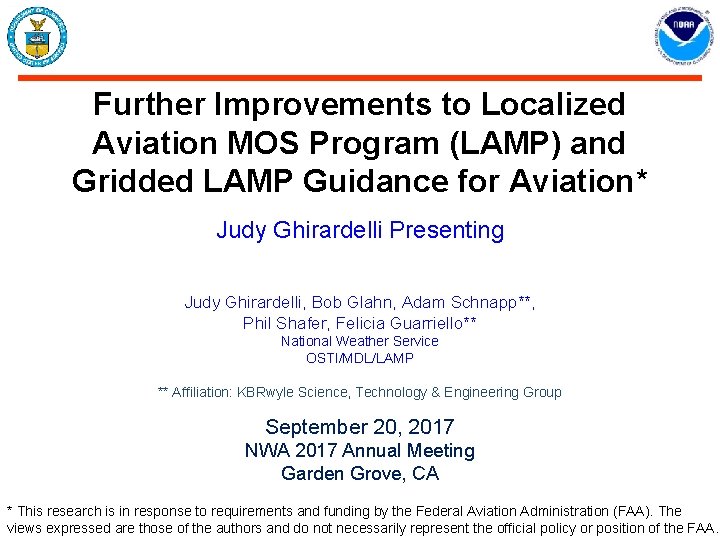 Further Improvements to Localized Aviation MOS Program (LAMP) and Gridded LAMP Guidance for Aviation*