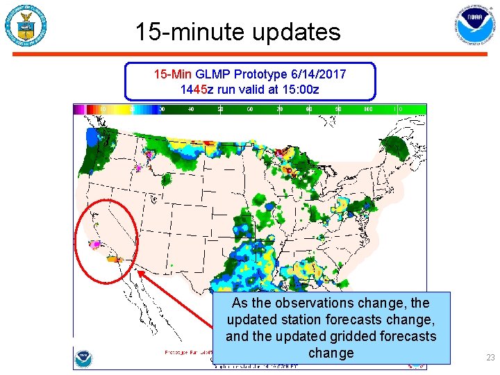 15 -minute updates 15 -Min GLMP Prototype 6/14/2017 1445 z run valid at 15: