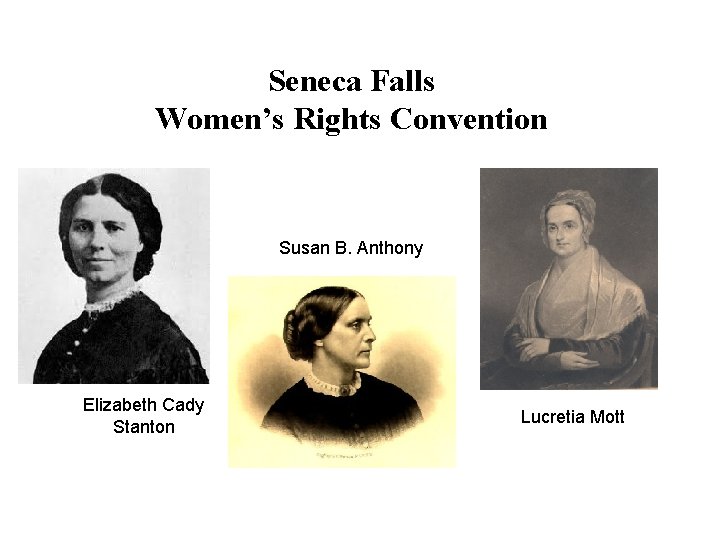 Seneca Falls Womens Rights Convention Susan B Anthony