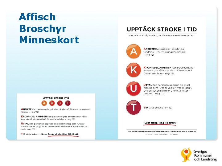 Affisch Broschyr Minneskort 