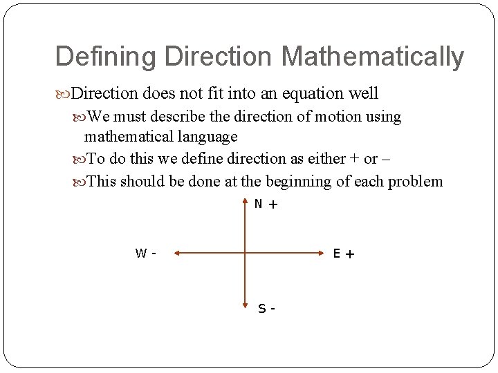 1 1 Speed and velocity in Motion in
