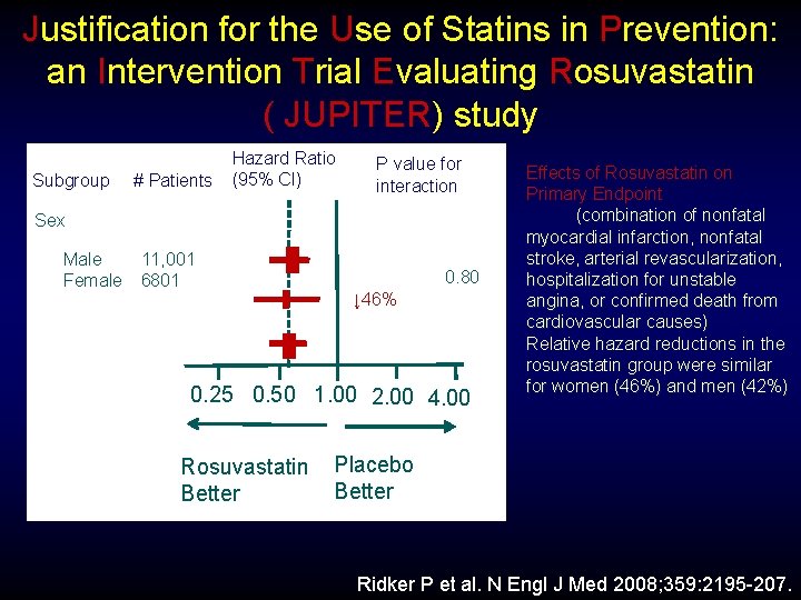 Justification for the Use of Statins in Prevention: an Intervention Trial Evaluating Rosuvastatin (