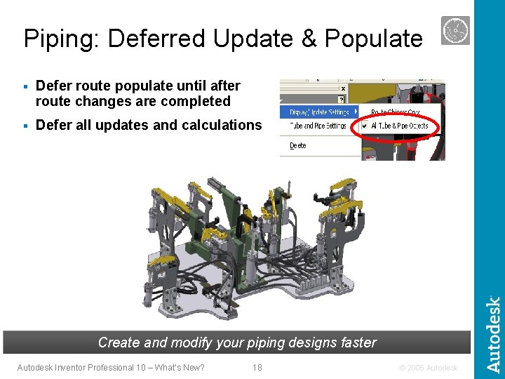 Piping: Deferred Update & Populate § Defer route populate until after route changes are