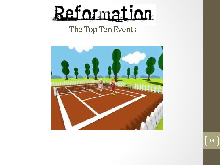 The Top Ten Events 14 