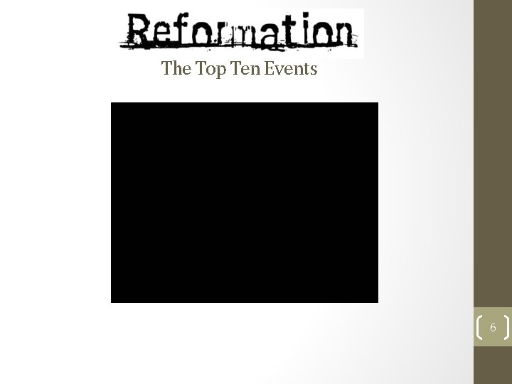 The Top Ten Events 6 