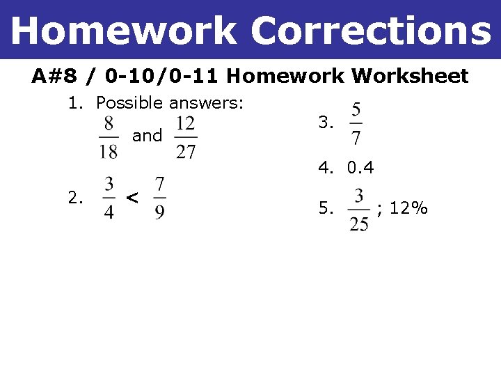 1 -1 Understanding Points, Lines, and Planes Homework Corrections A#8 / 0 -10/0 -11