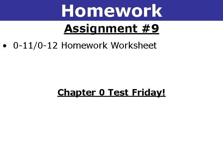 Homework 1 -1 Understanding Points, Lines, and Planes Assignment #9 • 0 -11/0 -12