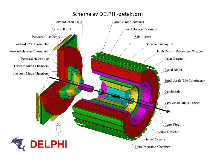 Schema av DELPHI detektorn 