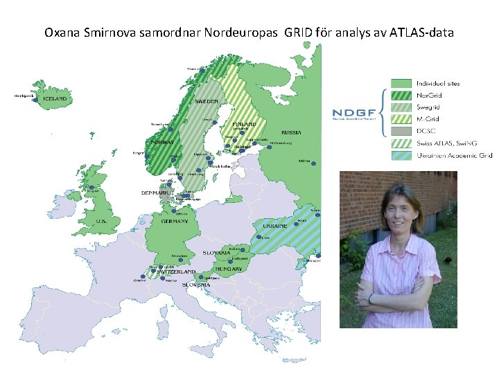 Oxana Smirnova samordnar Nordeuropas GRID för analys av ATLAS data 