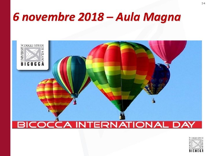 34 6 novembre 2018 – Aula Magna 