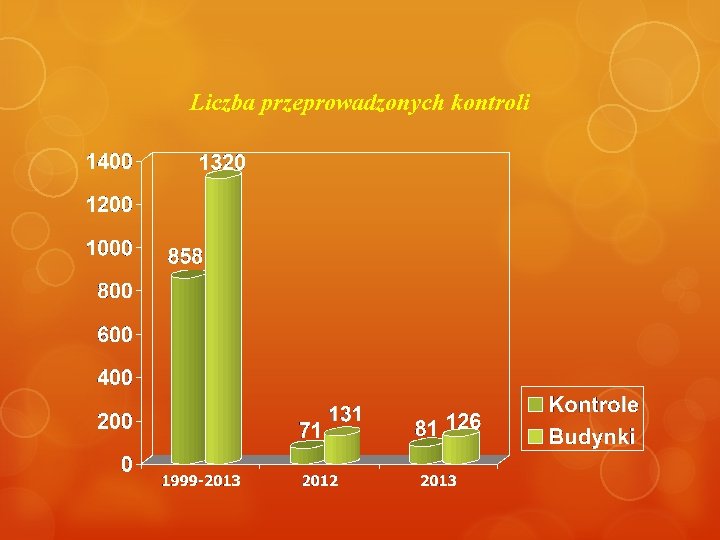 Liczba przeprowadzonych kontroli 