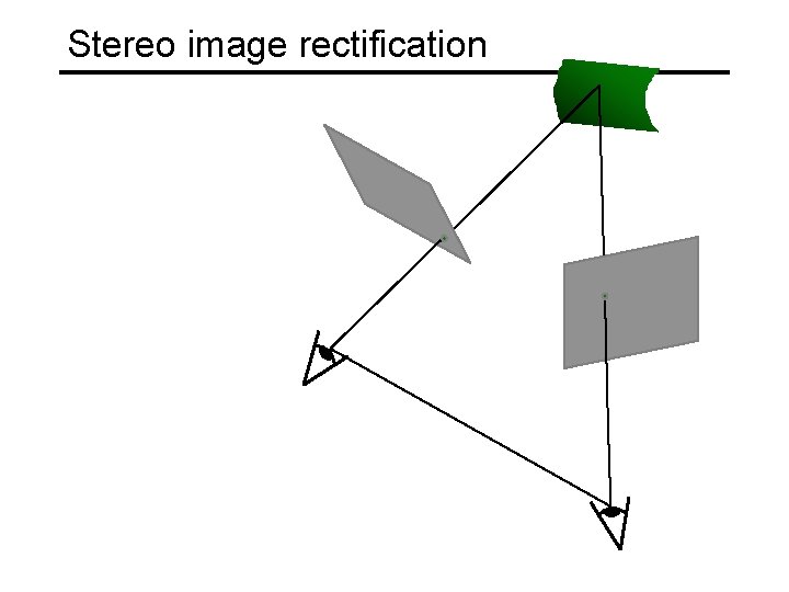 Stereo image rectification 