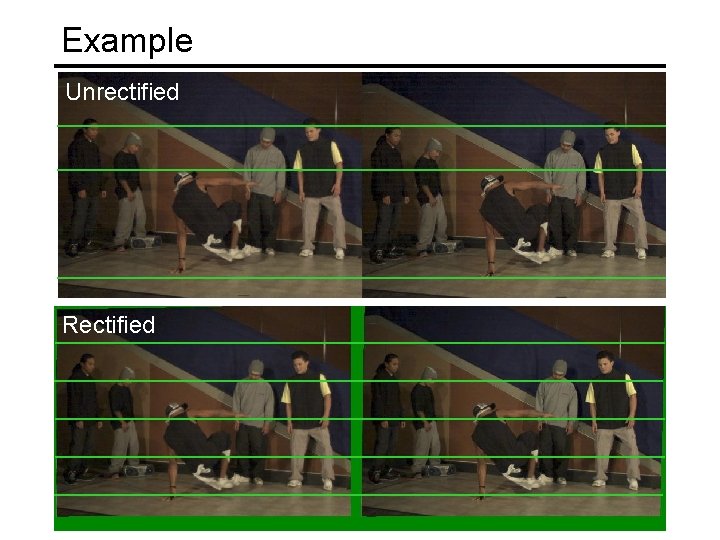 Example Unrectified Rectified 