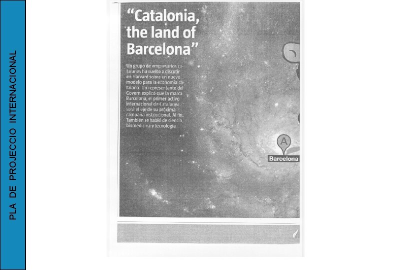 PLA DE PROJECCIO INTERNACIONAL 