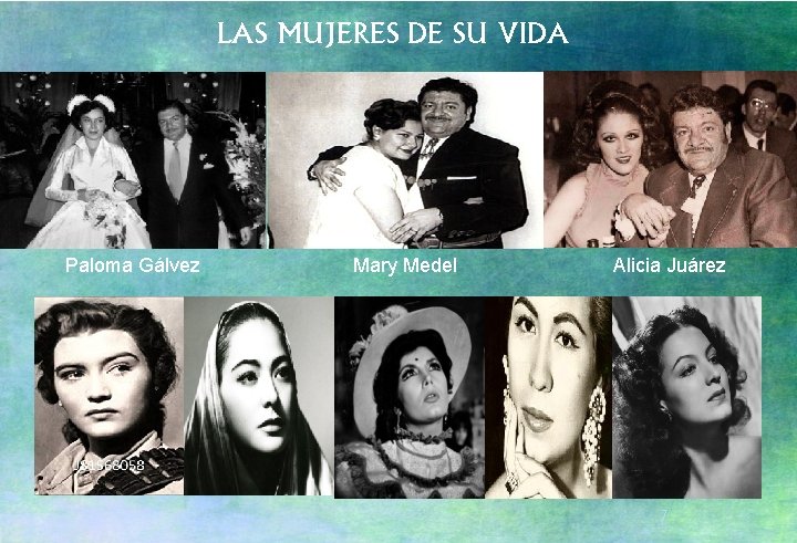 LAS MUJERES DE SU VIDA Paloma Gálvez Mary Medel Alicia Juárez 7 