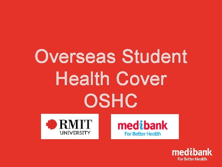 Overseas Student Health Cover OSHC 