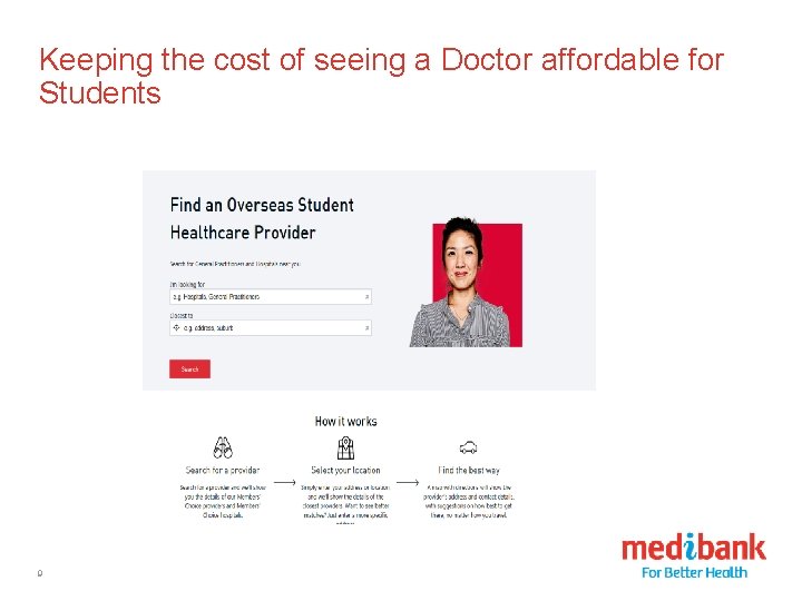 Keeping the cost of seeing a Doctor affordable for Students 9 